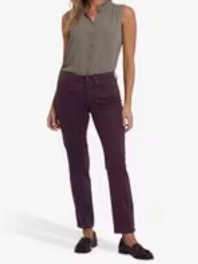 Pure Collection Women's Plum Straight-Leg Pants